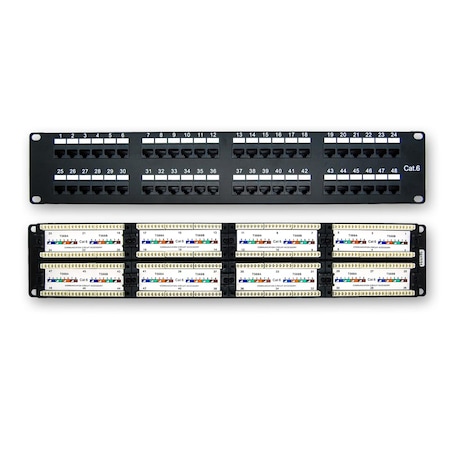 Bestlink Netware CAT6 110 Type Patch Panel 48-Port Rackmount 102193